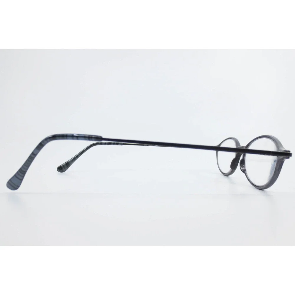 Blue Demi Oval Eyeglass Frames with Integrated Spring Hinge 175 39303